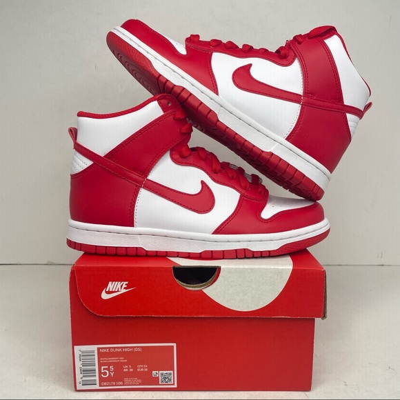 Nike Dunk High GS “University Red/St. John’s” NEW 2022